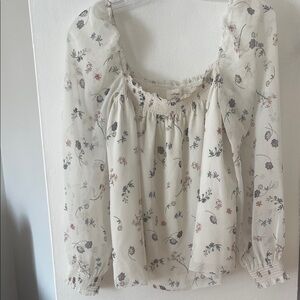 Aritzia Wilfred Floral Blouse